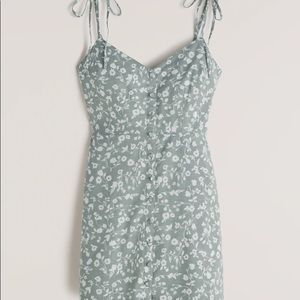ABERCROMBIE Green Tie-Strap Mini Dress NWOT